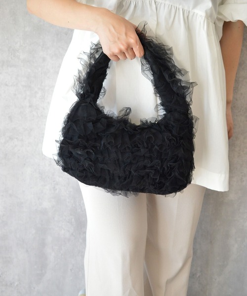 BROTHERHOOD（ブラザーフッド）の「【eY】Twinkle Tulle Bag（ハンドバッグ・レディース・ブラック/フューシャピンク/ピンク・FREE）」の14枚目の写真