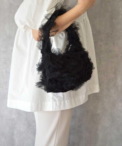 BROTHERHOOD（ブラザーフッド）の「【eY】Twinkle Tulle Bag（ハンドバッグ・レディース・ブラック/フューシャピンク/ピンク・FREE）」の13枚目の写真