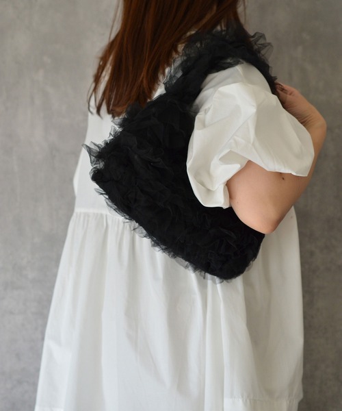 BROTHERHOOD（ブラザーフッド）の「【eY】Twinkle Tulle Bag（ハンドバッグ・レディース・ブラック/フューシャピンク/ピンク・FREE）」の12枚目の写真