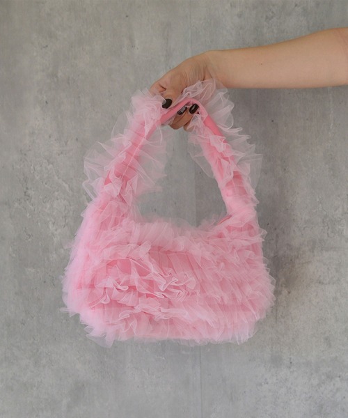 BROTHERHOOD（ブラザーフッド）の「【eY】Twinkle Tulle Bag（ハンドバッグ・レディース・ブラック/フューシャピンク/ピンク・FREE）」の11枚目の写真