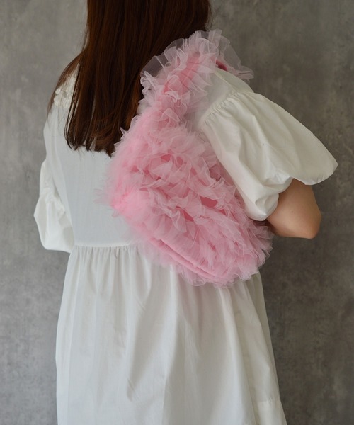 BROTHERHOOD（ブラザーフッド）の「【eY】Twinkle Tulle Bag（ハンドバッグ・レディース・ブラック/フューシャピンク/ピンク・FREE）」の10枚目の写真