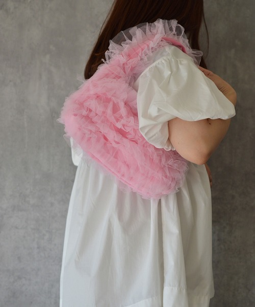 BROTHERHOOD（ブラザーフッド）の「【eY】Twinkle Tulle Bag（ハンドバッグ・レディース・ブラック/フューシャピンク/ピンク・FREE）」の9枚目の写真