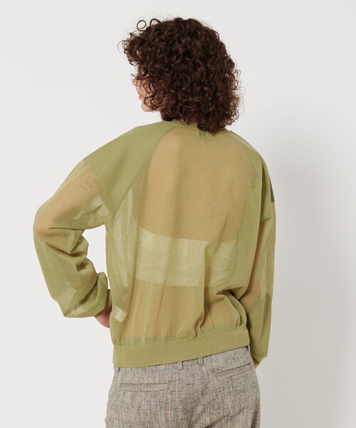 6(ROKU) ロク　JACQUARD KNIT グリーン イエロー 日本製 6(ROKU) ロク JACQUARD KNIT グリーン イエロー 日本製 - メルカリ