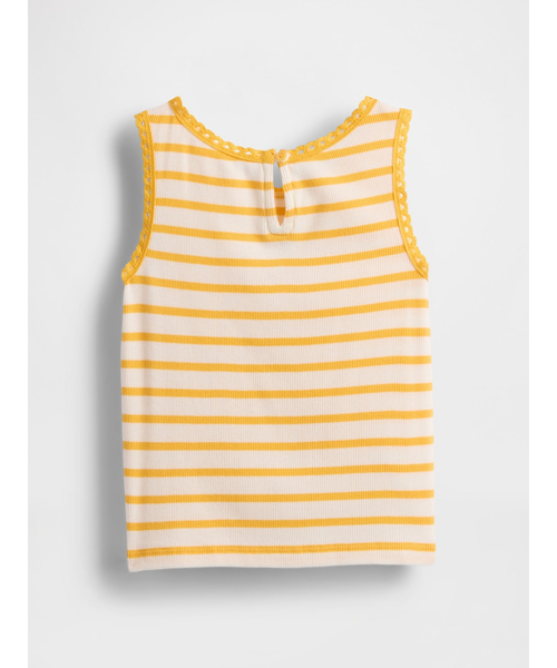 GAP（ギャップ）の「リブ グラフィック タンクトップ (幼児・ベビー)（タンクトップ・キッズ・ブルー/ピンク/イエロー/オフホワイト・80ｃｍ/90cm/95cm/110cm/105cm/100cm）」の10枚目の写真