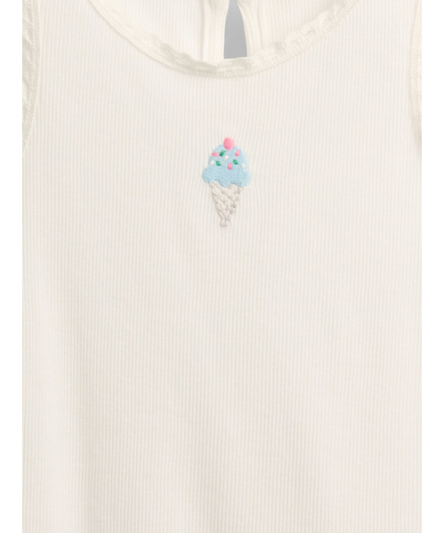 GAP（ギャップ）の「リブ グラフィック タンクトップ (幼児・ベビー)（タンクトップ・キッズ・ブルー/ピンク/イエロー/オフホワイト・80ｃｍ/90cm/95cm/110cm/105cm/100cm）」の13枚目の写真