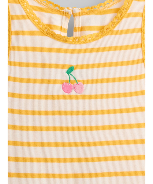 GAP（ギャップ）の「リブ グラフィック タンクトップ (幼児・ベビー)（タンクトップ・キッズ・ブルー/ピンク/イエロー/オフホワイト・80ｃｍ/90cm/95cm/110cm/105cm/100cm）」の14枚目の写真