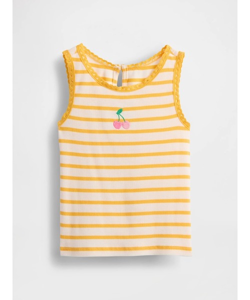 GAP（ギャップ）の「リブ グラフィック タンクトップ (幼児・ベビー)（タンクトップ・キッズ・ブルー/ピンク/イエロー/オフホワイト・80ｃｍ/90cm/95cm/110cm/105cm/100cm）」の4枚目の写真