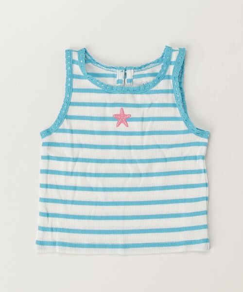 GAP（ギャップ）の「リブ グラフィック タンクトップ (幼児・ベビー)（タンクトップ・キッズ・ブルー/ピンク/イエロー/オフホワイト・80ｃｍ/90cm/95cm/110cm/105cm/100cm）」の7枚目の写真