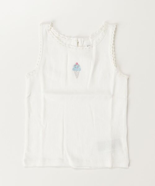 GAP（ギャップ）の「リブ グラフィック タンクトップ (幼児・ベビー)（タンクトップ・キッズ・ブルー/ピンク/イエロー/オフホワイト・80ｃｍ/90cm/95cm/110cm/105cm/100cm）」の8枚目の写真
