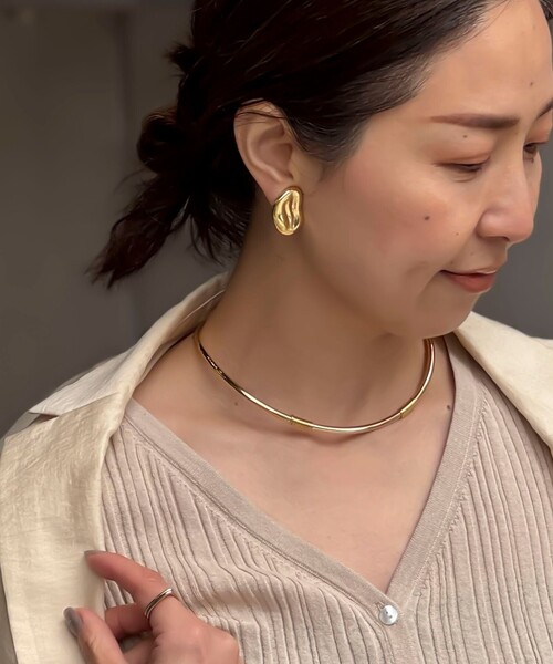 NOLLEY’S（ノーリーズ）の「ニュアンスプレートイヤリング（イヤリング・レディース・シルバー/ゴールド・FREE）」の6枚目の写真