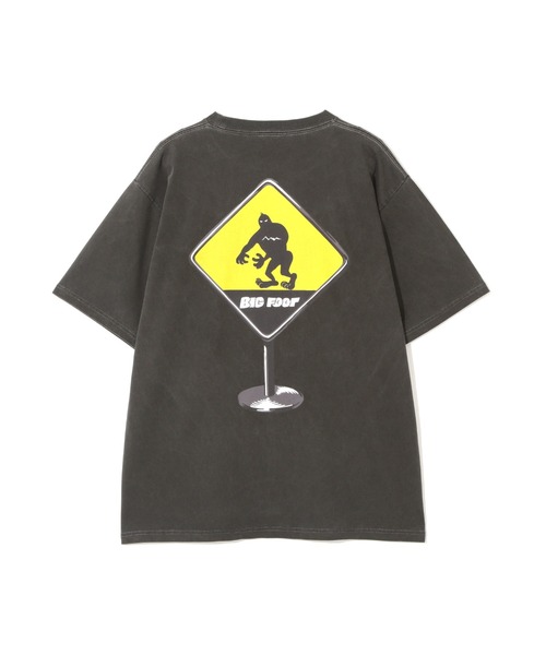 MANASTASH(マナスタッシュ)の「MANASTASH/マナスタッシュ PUMICE TEE CAUTION!/パミスTシャツ コーション!(Tシャツ/カットソー・メンズ・ホワイト/ブラック・S/M/L/XL)」の5枚目の写真