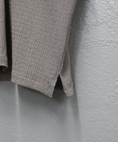 MinoriTY（マイノリティ）の「【MinoriTY】楊柳生地オープンカラールーズフィット長袖＆半袖シャツ メンズ リラックスフィット ルーズシルエット ビッグシルエット 夏服 秋服（シャツ/ブラウス・メンズ・ブルーグリーン/ブラック/ブラウン/グレー/ブルー系その他/ブラウン系その他/グレー系その他/ブラック系その他・S/M/L）」の10枚目の写真