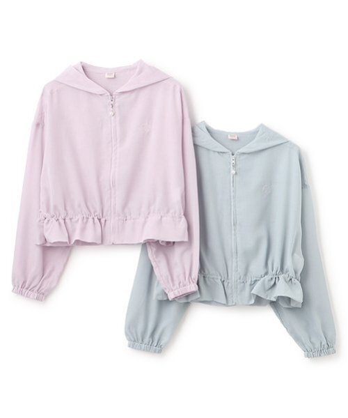 メゾピアノ もかさま専用 セール】【接触冷感・UVカット】シアーショートパーカ（Tシャツ
