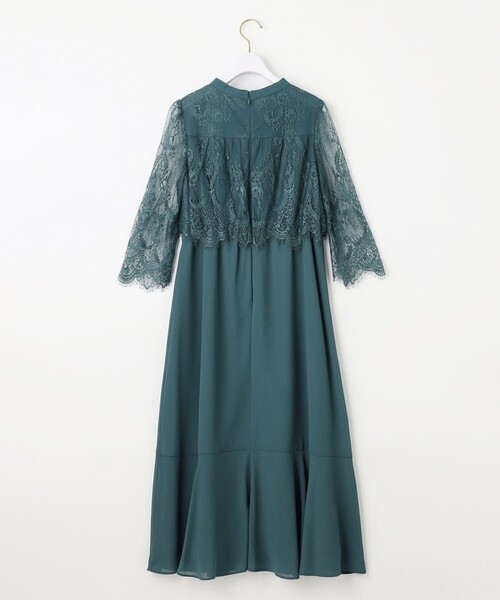 ANY SIS(エニィスィス)の「レーシーケープ ドレス(ドレス・レディース・ネイビー系/ダークグリーン系・1/3/2)」の9枚目の写真