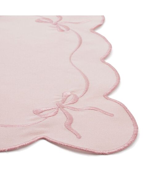 Francfranc（フランフラン）の「刺繍リボン ランチマット ピンク（ランチョンマット/テーブルウェア・レディース・ピンク・FREE）」の3枚目の写真