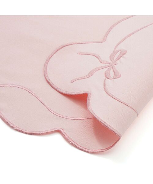 Francfranc（フランフラン）の「刺繍リボン ランチマット ピンク（ランチョンマット/テーブルウェア・レディース・ピンク・FREE）」の4枚目の写真