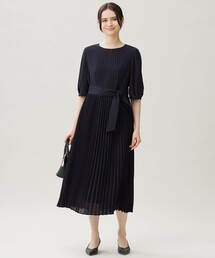 自由区（ジユウク）の「シフォンプリーツ ワンピース（ワンピース）」