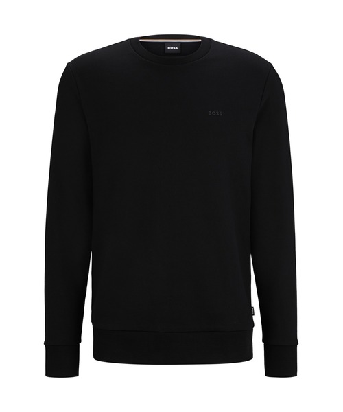 BOSS(ボス)の「コットンテリー スウェットシャツ ラバープリントロゴ(スウェット・メンズ・ブラック・L/M/XL/XXL/XXXL/S)」の3枚目の写真