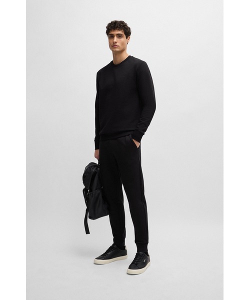 BOSS(ボス)の「コットンテリー スウェットシャツ ラバープリントロゴ(スウェット・メンズ・ブラック・L/M/XL/XXL/XXXL/S)」の2枚目の写真