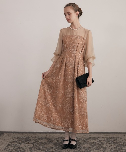 セール】【BONLECILL noir】異素材ドッキングキャンディースリーブ