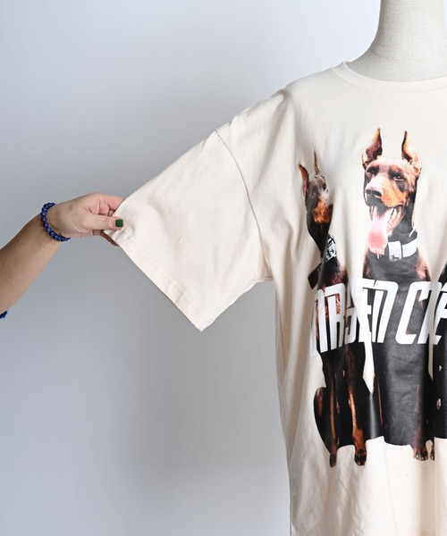 tシャツ アニマル 動物 犬 ドーベルマン プリント 半袖 Tシャツ レディース メンズ アニマル 動物 犬 ドーベルマン プリント 半袖 Tシャツ（Tシャツ