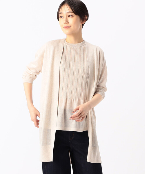 COMME CA（コムサ）の「スパークレーヨンポリエステル カーディガン（カーディガン/ボレロ・レディース・ベージュ/ホワイト・9号）」の15枚目の写真