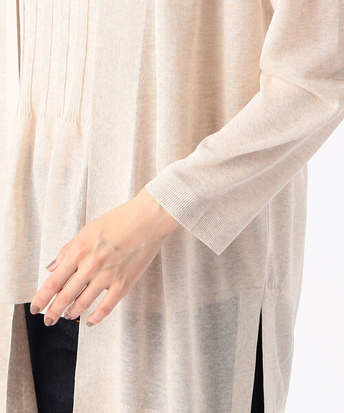 COMME CA（コムサ）の「スパークレーヨンポリエステル カーディガン（カーディガン/ボレロ・レディース・ベージュ/ホワイト・9号）」の4枚目の写真