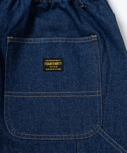 430（フォーサーティ）の「mp13632- ES PAINTER DENIM SHORTS 1-WASH デニムショートパンツ（デニムパンツ・メンズ・インディゴブルー/ブラック・0/1/2/3）」の13枚目の写真