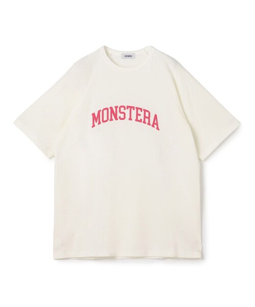 TOMORROWLAND HOME(トゥモローランドホーム)の「KEIMEN ×TOMORROWLAND HOME MONSTERA Tシャツ(Tシャツ/カットソー・レディース・カーキ/ホワイト系その他・XL/M)」の1枚目の写真