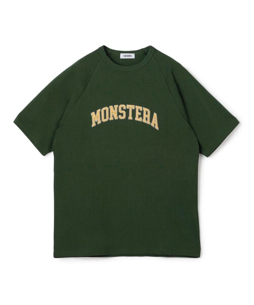 TOMORROWLAND HOME(トゥモローランドホーム)の「KEIMEN ×TOMORROWLAND HOME MONSTERA Tシャツ(Tシャツ/カットソー・レディース・カーキ/ホワイト系その他・XL/M)」の2枚目の写真