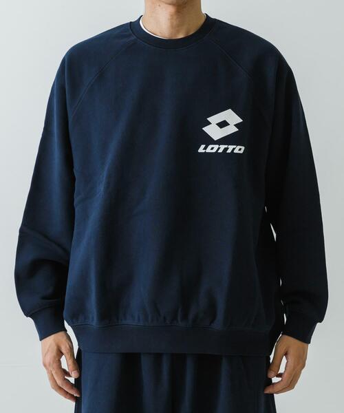 LOTTO（ロット）の「LOTTO　CLASSIC BIG LOGO PULLOVER（スウェット・メンズ・グレー/ブラック/ネイビー・MEDIUM/LARGE/X-LARGE）」の7枚目の写真