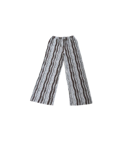 antiqua（アンティカ）の「ストライプ風プリーツパンツ（その他パンツ・レディース・ブラウン系その他/ブラック系その他・ONESIZE）」の9枚目の写真