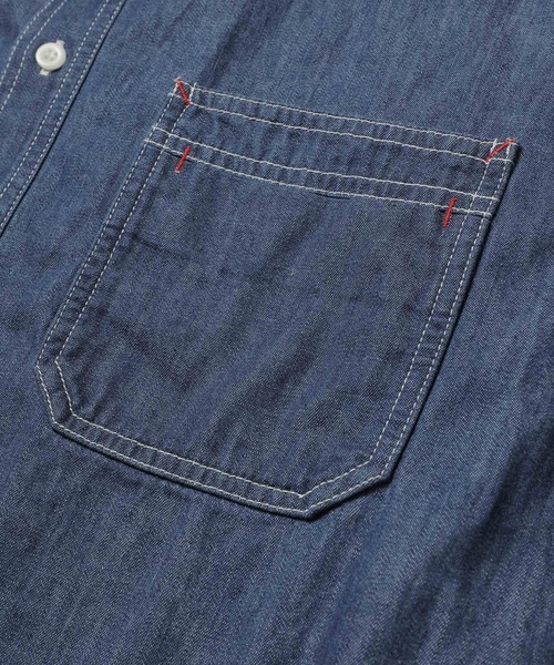 MR.OLIVE（ミスターオリーブ）の「6oz DENIM / BLEACH WASH SERVICEMAN SHIRT（シャツ/ブラウス・メンズ・インディゴブルー・SMALL/MEDIUM/LARGE）」の12枚目の写真