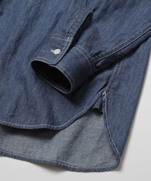 MR.OLIVE（ミスターオリーブ）の「6oz DENIM / BLEACH WASH SERVICEMAN SHIRT（シャツ/ブラウス・メンズ・インディゴブルー・SMALL/MEDIUM/LARGE）」の14枚目の写真