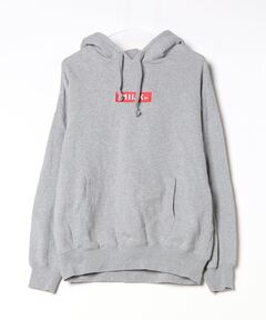 美品/XL相当 SUPREME プルオーバーパーカー　00S チェーン　グレー ブランド古着】BOXロゴパーカー プルオーバーパーカー（パーカー