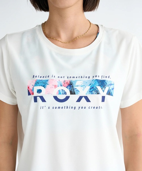 tシャツ 「ROXY/ロキシー」25SS YOUR FLAVA TEE/水陸両用速乾ドローコート付き半袖Tシャツ(ラッシュガード) レディース ROXY/ロキシー】25SS YOUR FLAVA TEE/水陸両用速乾ドローコート