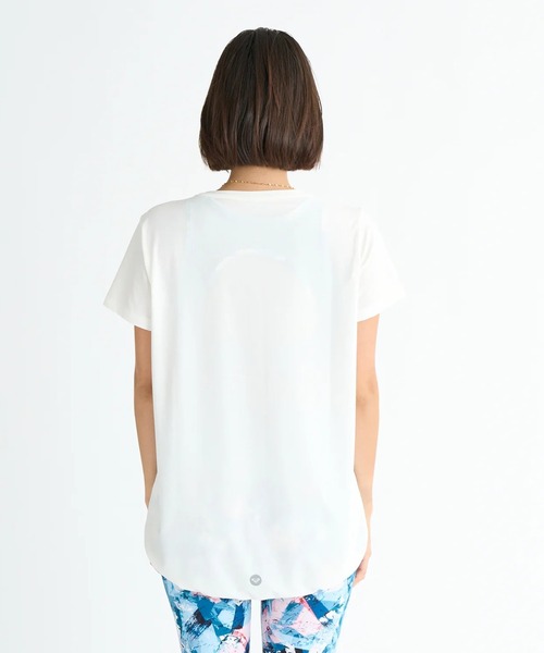 tシャツ 「ROXY/ロキシー」25SS YOUR FLAVA TEE/水陸両用速乾ドローコート付き半袖Tシャツ(ラッシュガード) レディース ROXY/ロキシー】25SS YOUR FLAVA TEE/水陸両用速乾ドローコート