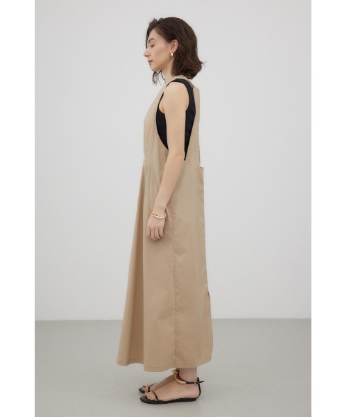 crie conforto(クリーコンフォルト)の「バックハンギングジャンスカ(ワンピース・レディース・ベージュ/ブラック・FREE)」の7枚目の写真