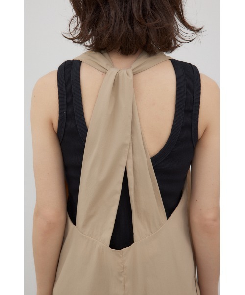 crie conforto(クリーコンフォルト)の「バックハンギングジャンスカ(ワンピース・レディース・ベージュ/ブラック・FREE)」の10枚目の写真