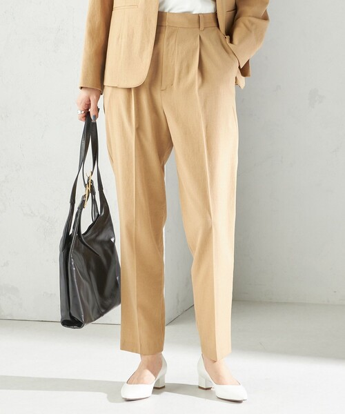 SHIPS（シップス）の「〈手洗い可能〉FUNCTIONAL テーパード パンツ（セットアップ対応）（その他パンツ・レディース・ベージュ/ネイビー・36/38/40）」の10枚目の写真