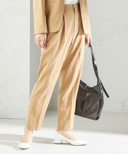 SHIPS（シップス）の「〈手洗い可能〉FUNCTIONAL テーパード パンツ（セットアップ対応）（その他パンツ・レディース・ベージュ/ネイビー・36/38/40）」の14枚目の写真