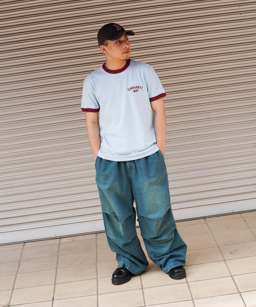 Carhartt(カーハート)の「Carhartt/カーハートダブルアイピ/S/S 89 RINGER T-SHIRT(Tシャツ/カットソー・メンズ・サックスブルー/ネイビー・LARGE/MEDIUM)」の12枚目の写真