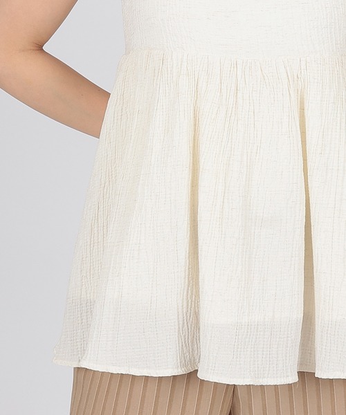 SUWDEE(スーディー)の「gather flare camisole blouse(キャミソール・レディース・アイボリー/ブラック・FREE)」の16枚目の写真