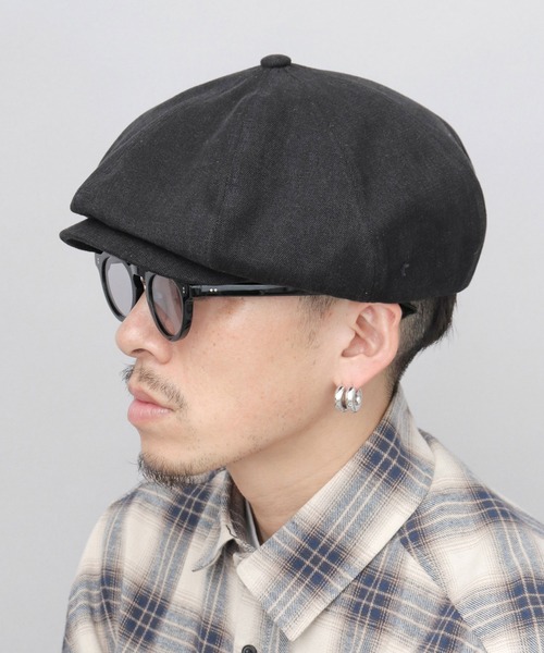 CELEB（セレブ）の「ビッグシルエット キャスケットハンチング ダックキャンバス（キャスケット・メンズ・グレー/ブラック/カーキ・FREE）」の6枚目の写真
