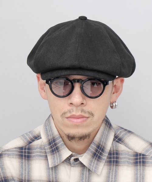 CELEB（セレブ）の「ビッグシルエット キャスケットハンチング ダックキャンバス（キャスケット・メンズ・グレー/ブラック/カーキ・FREE）」の14枚目の写真