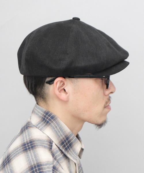 CELEB（セレブ）の「ビッグシルエット キャスケットハンチング ダックキャンバス（キャスケット・メンズ・グレー/ブラック/カーキ・FREE）」の15枚目の写真