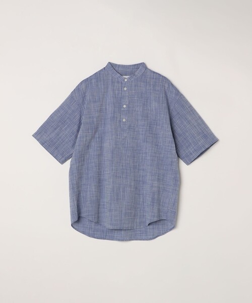 SHIPS any（シップス エニィ）の「SHIPS any: BEZ TEXTILE マルチカラー ストライプ/ソリッド バンドカラー プルオーバー シャツ◇（シャツ/ブラウス・メンズ・ピンク/グリーン/ホワイト/ブルー・X-LARGE/LARGE/MEDIUM/SMALL）」の21枚目の写真