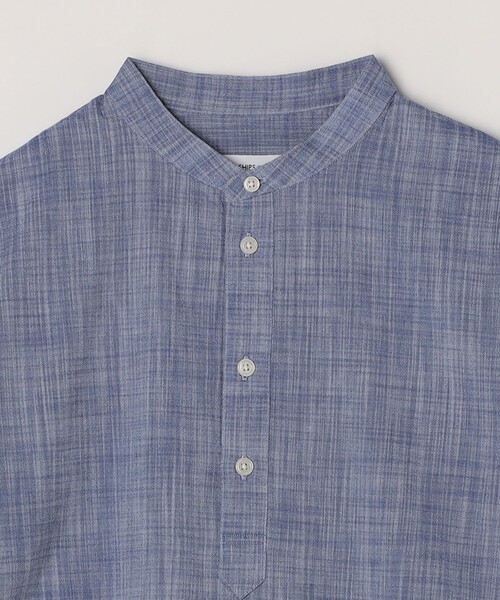 SHIPS any（シップス エニィ）の「SHIPS any: BEZ TEXTILE マルチカラー ストライプ/ソリッド バンドカラー プルオーバー シャツ◇（シャツ/ブラウス・メンズ・ピンク/グリーン/ホワイト/ブルー・X-LARGE/LARGE/MEDIUM/SMALL）」の20枚目の写真