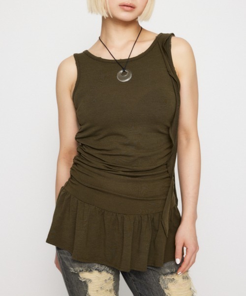 CRASH POINT FRILL チュニック　laguagem CRASH POINT FRILL チュニック（Tシャツ/カットソー）｜LAGUA
