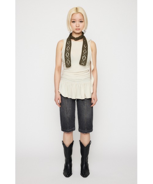 CRASH POINT FRILL チュニック　laguagem CRASH POINT FRILL チュニック（Tシャツ/カットソー）｜LAGUA